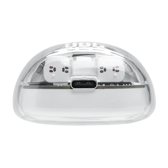 JBL Tune Flex 2 Ghost Edition - Ghost White - True Wireless Noise Cancelling Earbuds - Bottom